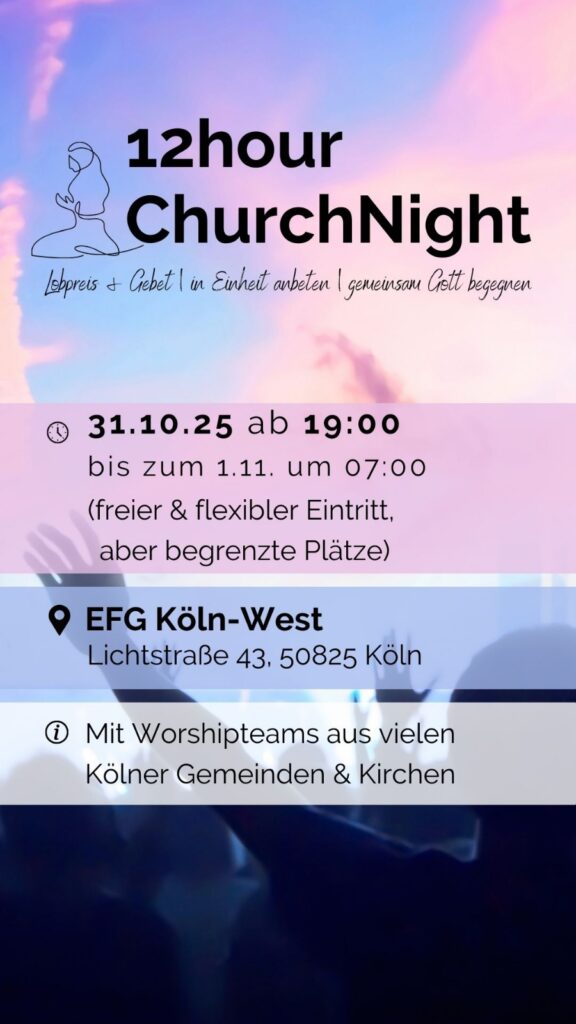 Flyer der für die Churchnight am 31.10. einlädt.